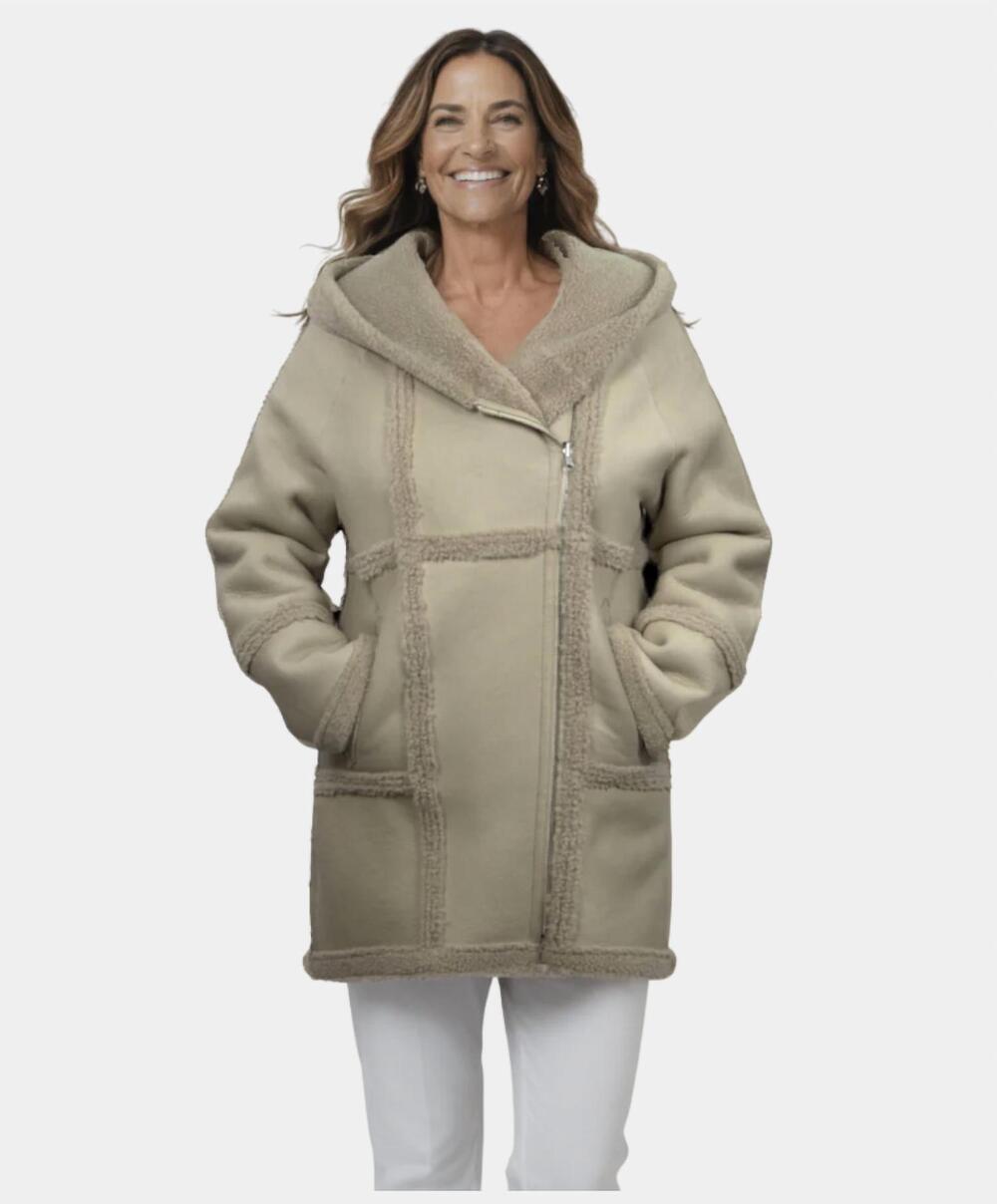 NEW LUSSO BENI modlyn hooded jacket in stone
